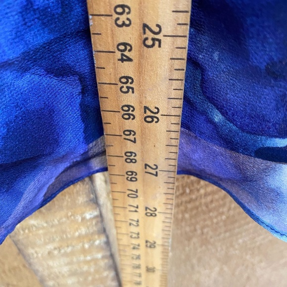 Rebecca Taylor Tank Top Blouse Size 2 100% Silk Sheer Layered Ruffle Strappy - Picture 6 of 10